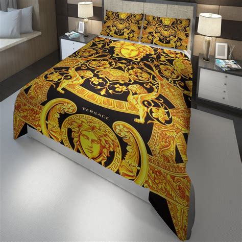 versace logo bedding sets|Versace comforter sets.